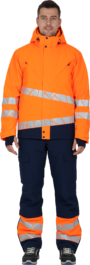 Куртка мужская утепленная ACTIVE цв.(оранжевый с т.синим) с СОП